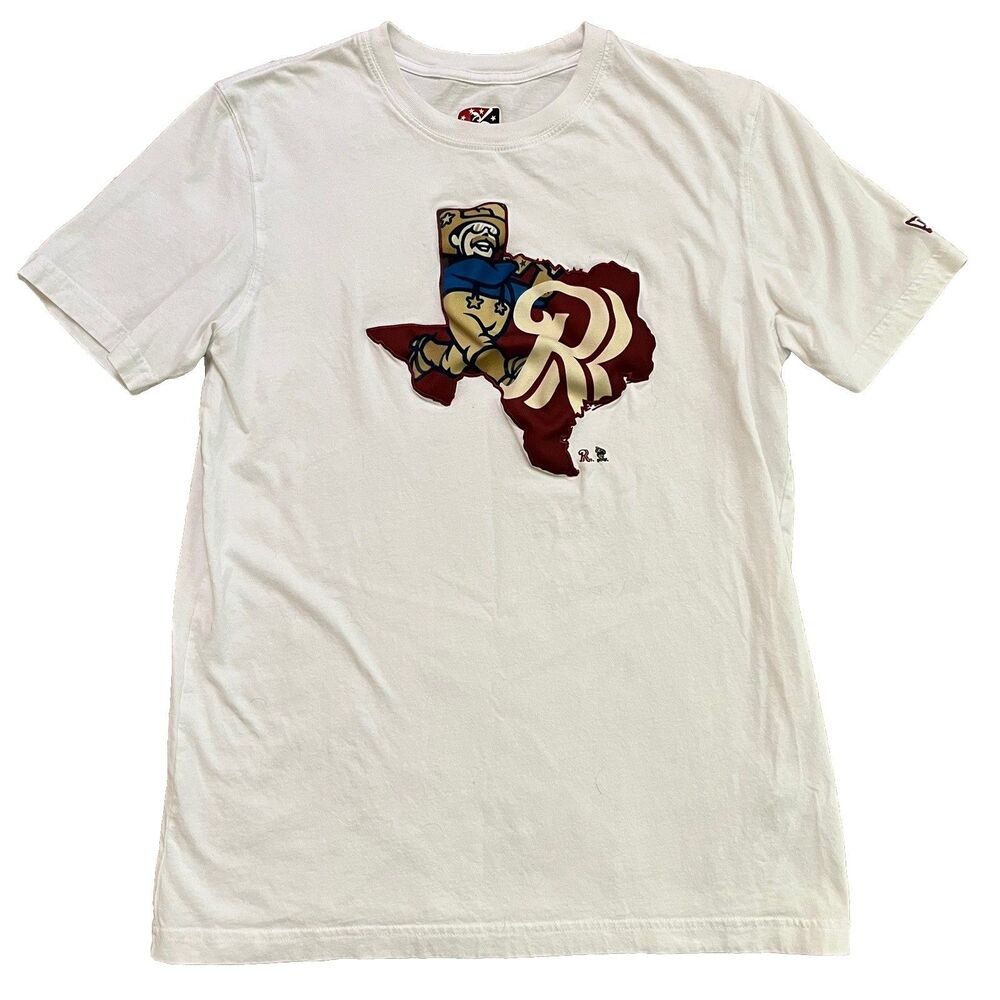 Frisco Roughriders Minor Baseball New Era White Short Sleeve T Shirt Men’s M